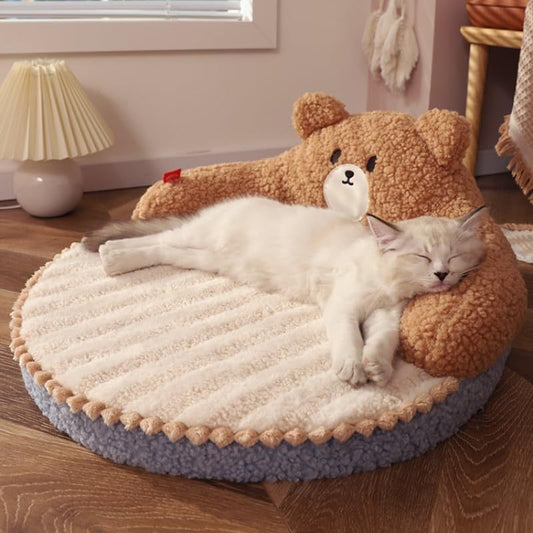 Katzenbett Möbel waschbar gemütliches  warmes Kissen hohe Rückenlehne alle Jahreszeiten Umarmung Design