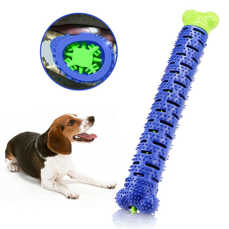 Hund Kauspielzeug Zahnbürste Haustiere Backenzahn Reinigung Bürsten Stick Doggy Silikon