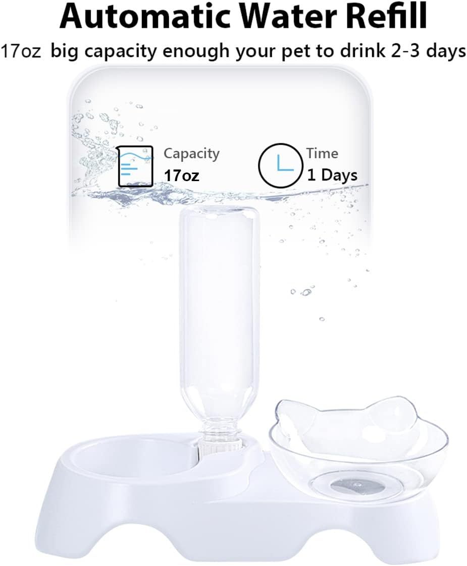 2 in 1 Futter und Wasserspender für Ihre Haustiere ob Hunde oder Katzen