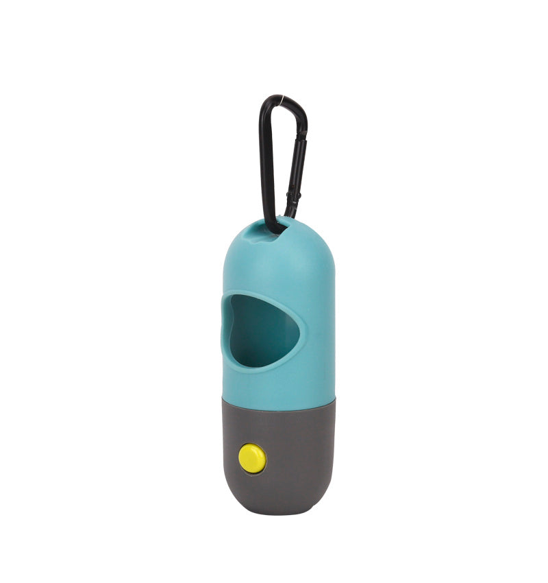 LED Pet Waste Bag Dispenser mit Light Capsule Dog Toilet Picker Haustiere liefert tragbare Garbage Bags Organizer