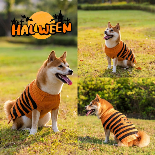Halloween Hunde Pullover Haustier Kostüm Teddy Warm Freizeit Pullover Cosplay Kleidung für Hunde Haustiere Outfits