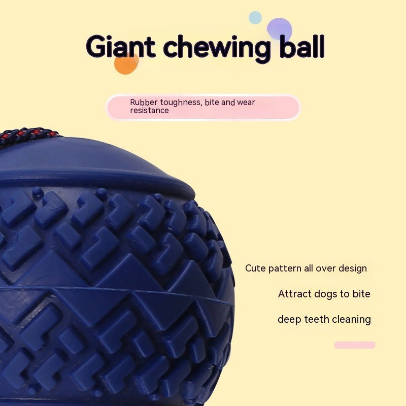 Interaktives Hundespielzeug Ball Interaktiver Beißring mit Seil Hundeball Haustierzubehör Kau-Ball Training für Wohnzimmer See Strand
