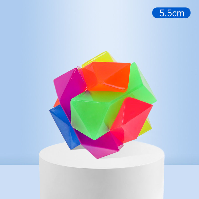 Balle interactive, lumineuse et élastique pour petit chien