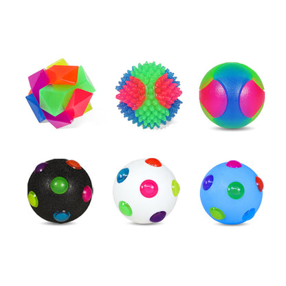 Balle interactive, lumineuse et élastique pour petit chien