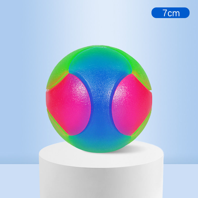 Balle interactive, lumineuse et élastique pour petit chien