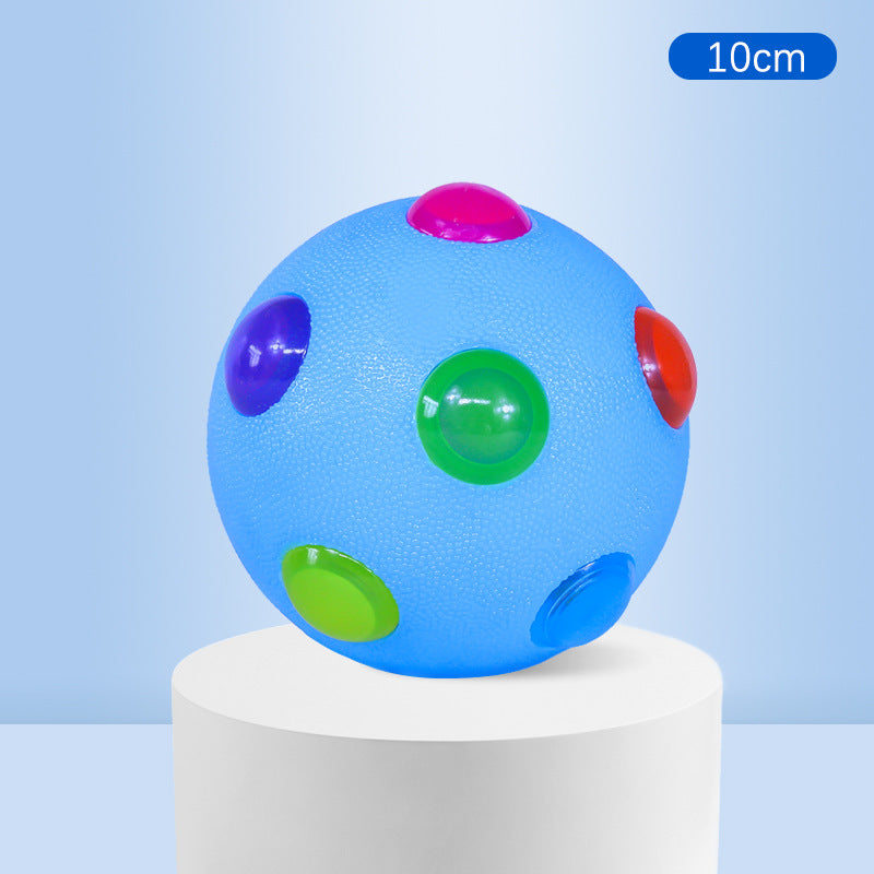 Balle interactive, lumineuse et élastique pour petit chien
