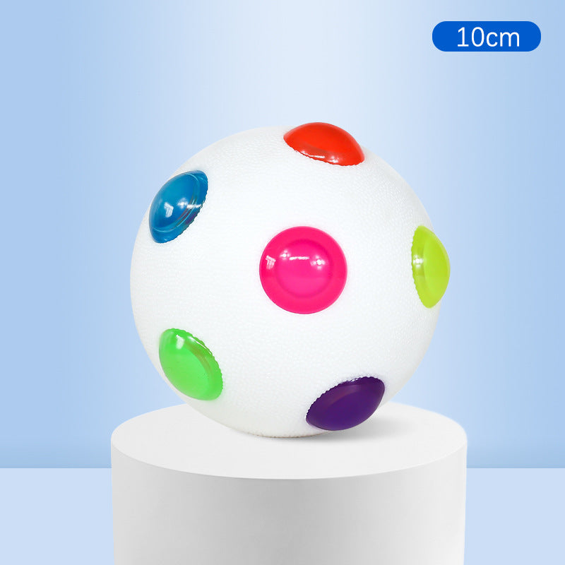 Balle interactive, lumineuse et élastique pour petit chien