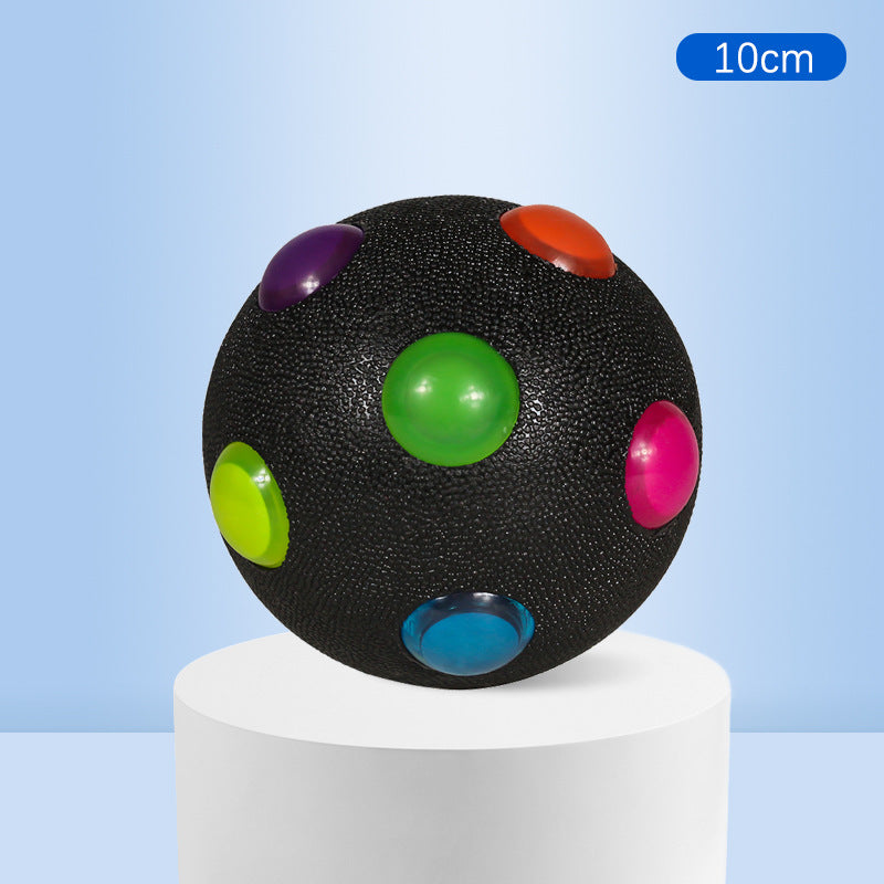 Balle interactive, lumineuse et élastique pour petit chien